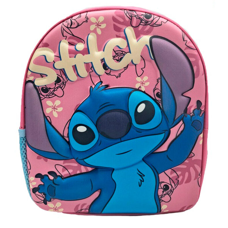 Mochila Pré-Escolar 3D Stitch Disney 30cm