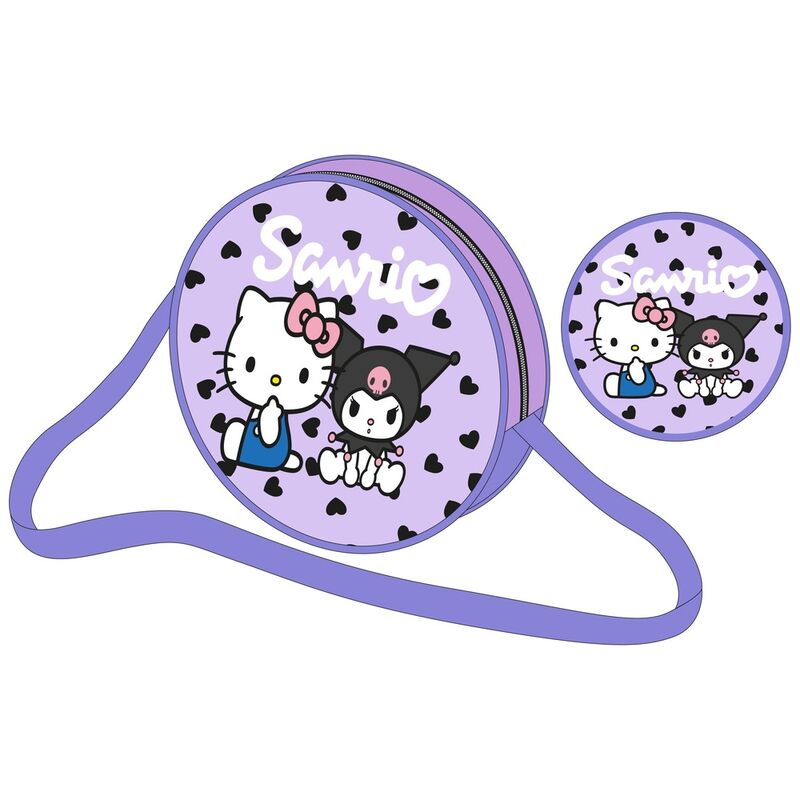 Bolsa Bandolera Kuromi &amp; Hello Kitty