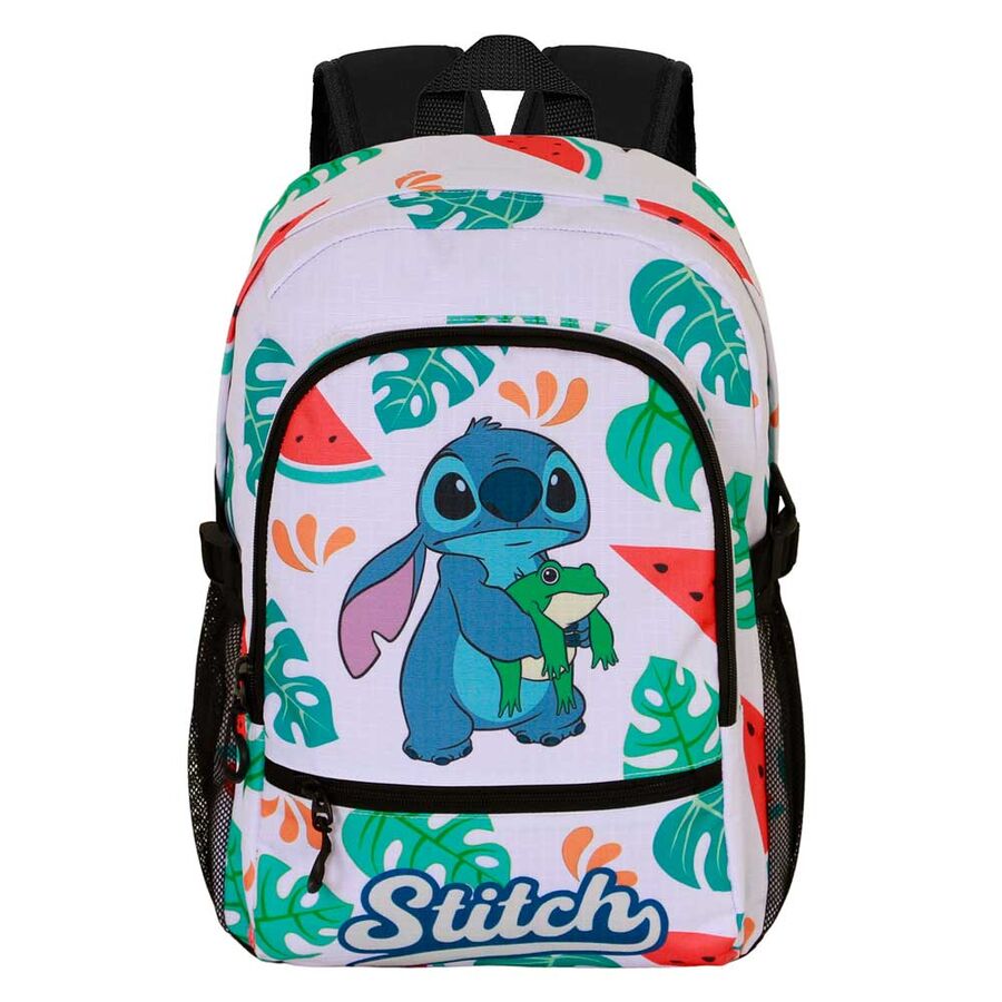 Mochila Escolar Adaptável Frog Stitch Disney 44cm