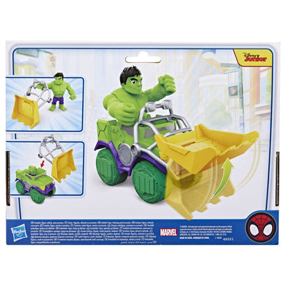 Playset Camião de Demolição+ Figura Hulk Spidey and His Amazing Friends Marvel