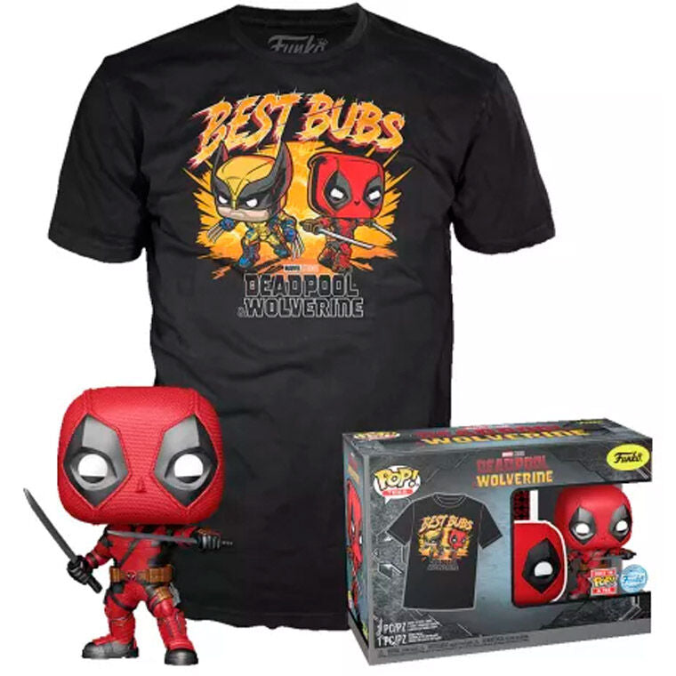 Set figura POP &amp; Tee Marvel Deadpool &amp; Wolverine