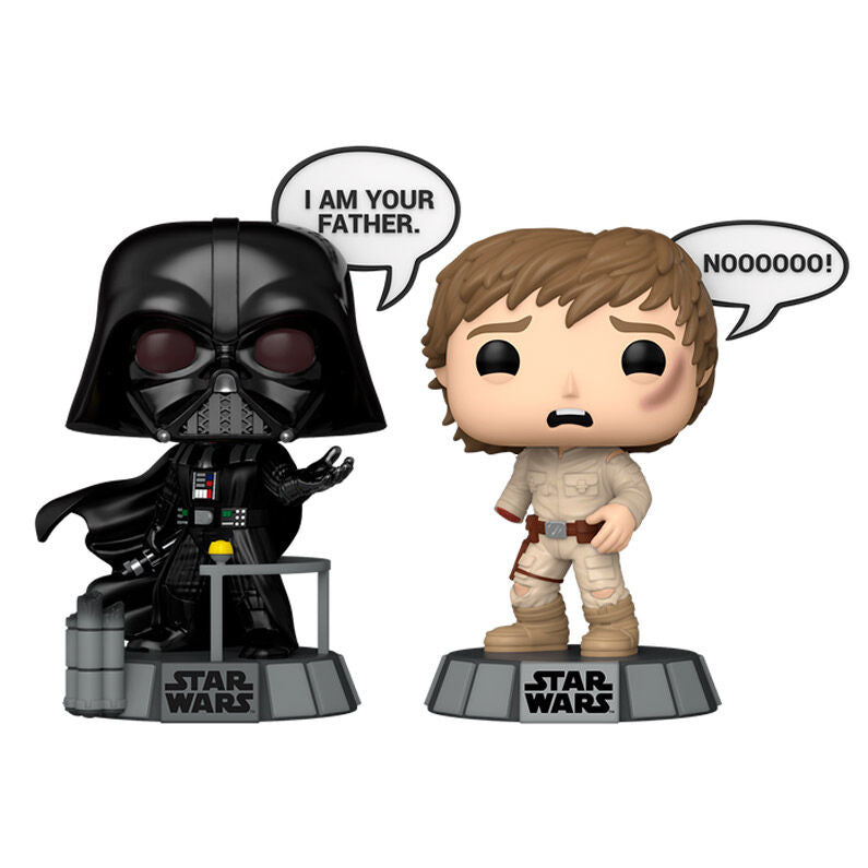 Blister 2 figuras POP Star Wars Darth Vader &amp; Luke Skywalker