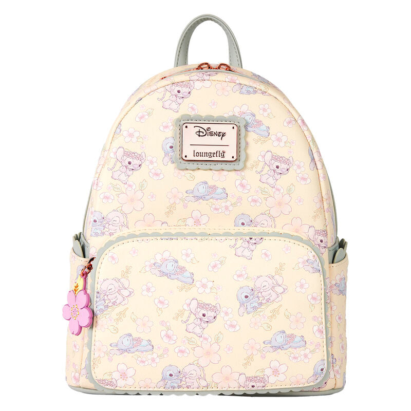 Mochila Casual Cherry Blossom Stitch Disney Loungefly 26cm