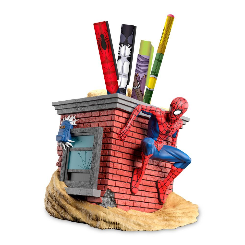 Porta-Lápis + Lápis Spiderman Marvel