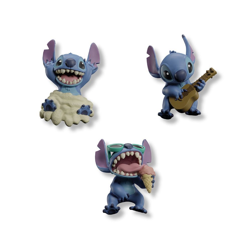 Conjunto de 3 Ímanes 3D Stitch Disney