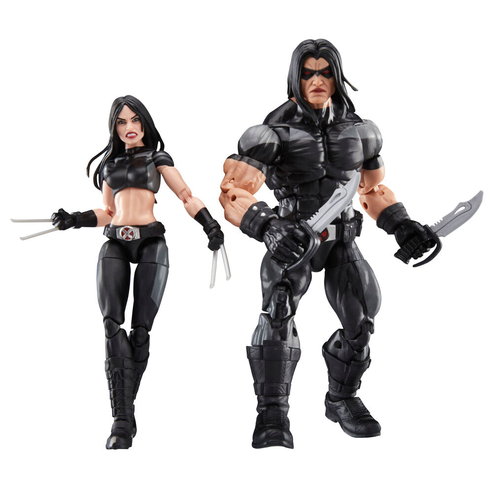 Pack 2 Figuras X-23 &amp; Warpath X-Force Marvel Legends 15cm
