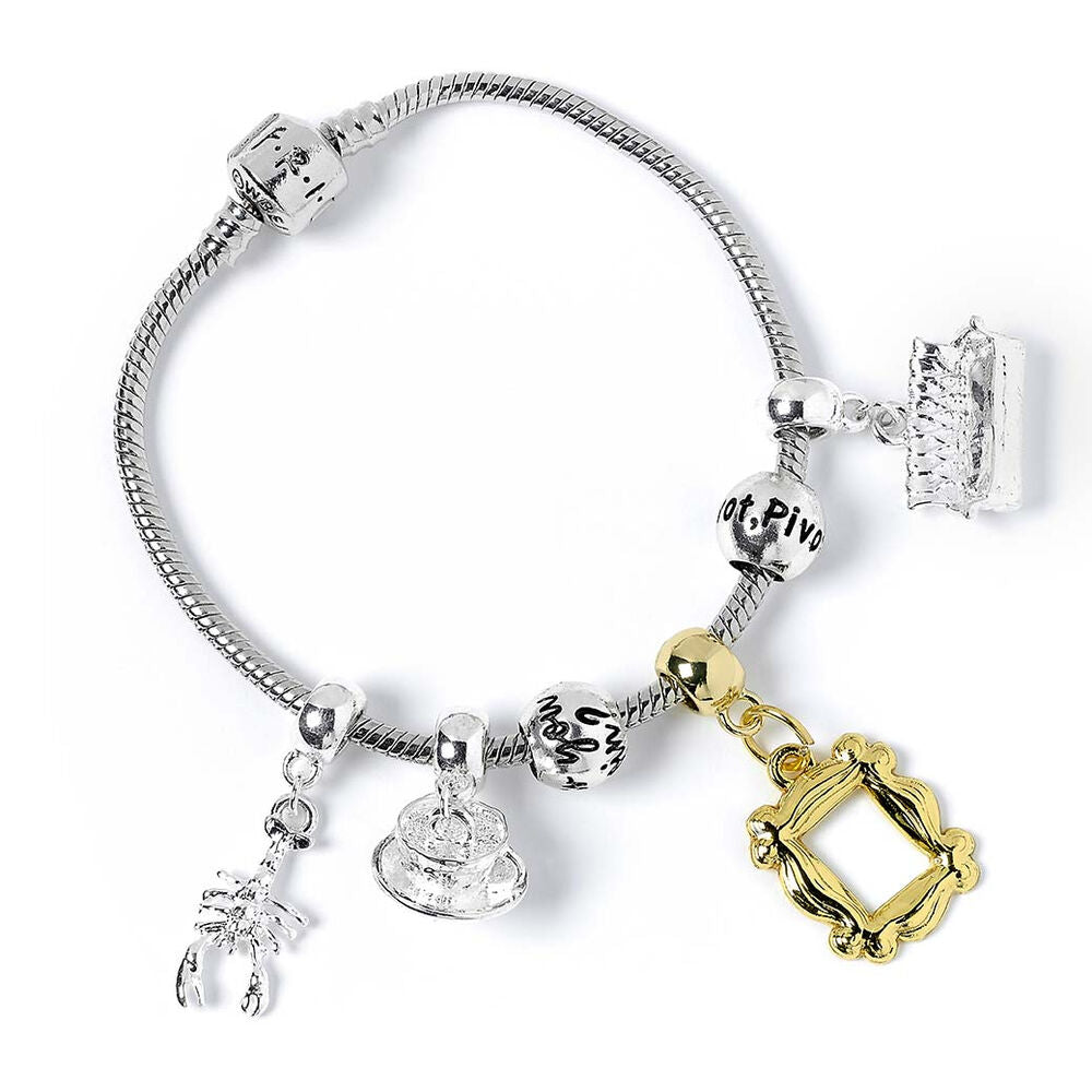 Pulseira Prateada Charm Friends