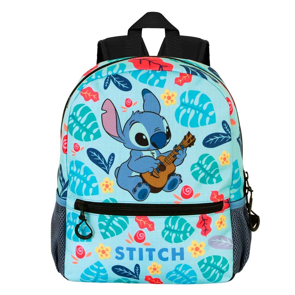 Mochila Pré-Escolar Guitar Stitch Disney 33cm