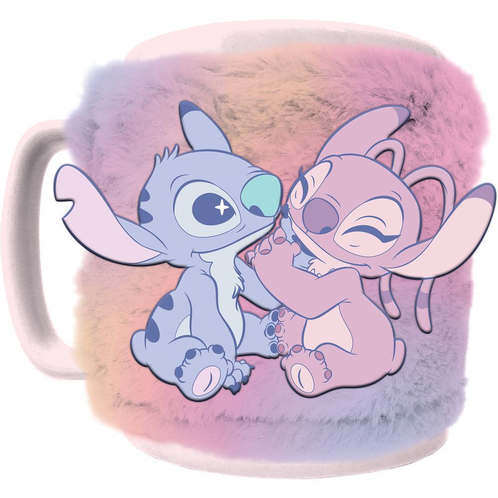Caneca Angel &amp; Stitch Disney 440ml