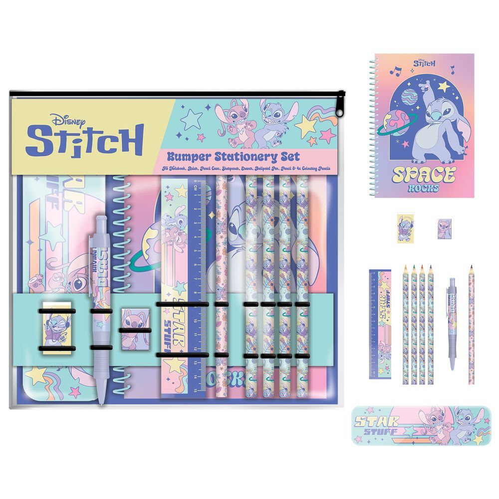 Set de Papelaria Stitch Disney