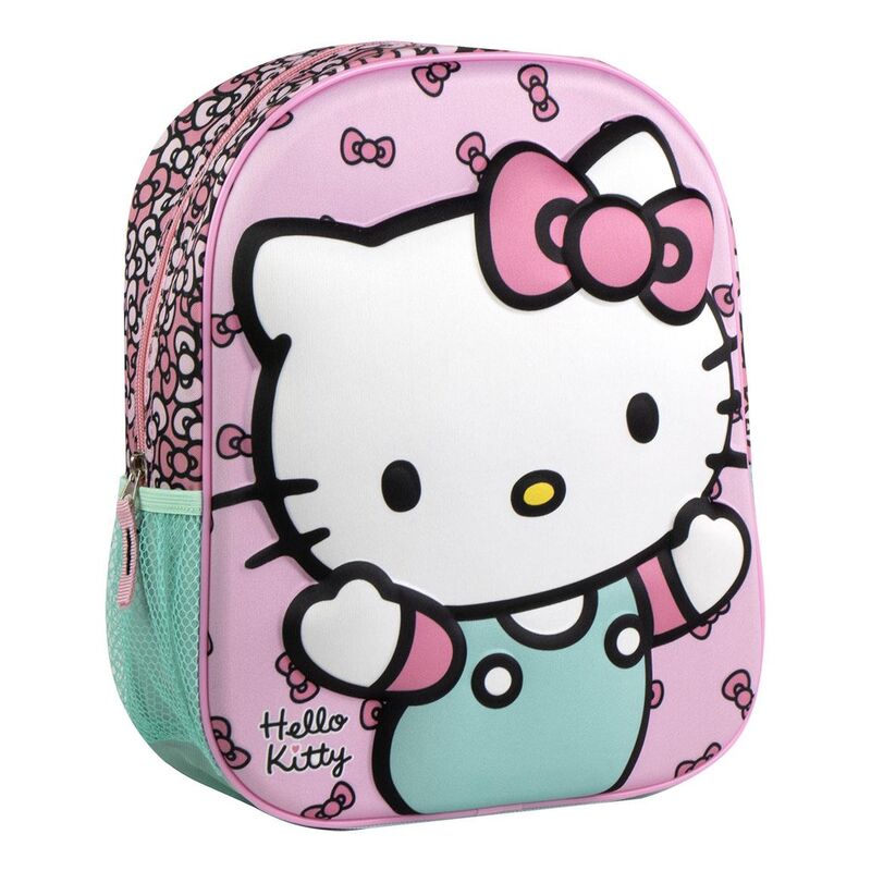 Mochila Pré-Escolar 3D Hello Kitty 31cm
