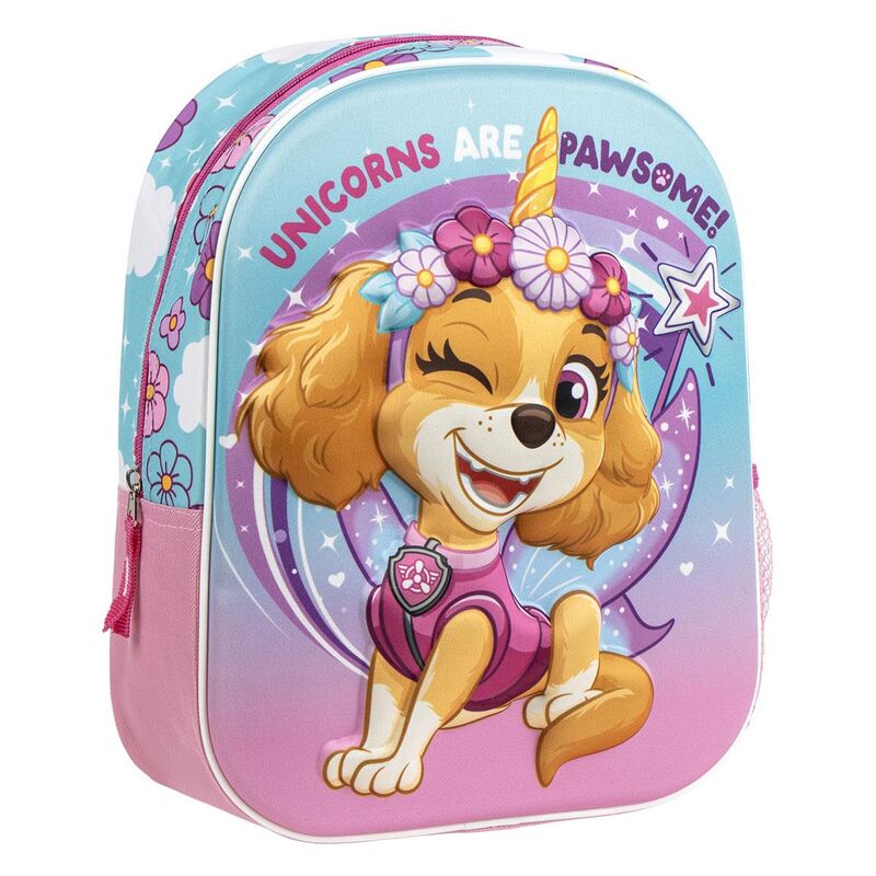 Mochila Pré-Escolar 3D Skye Patrulha Pata 31cm