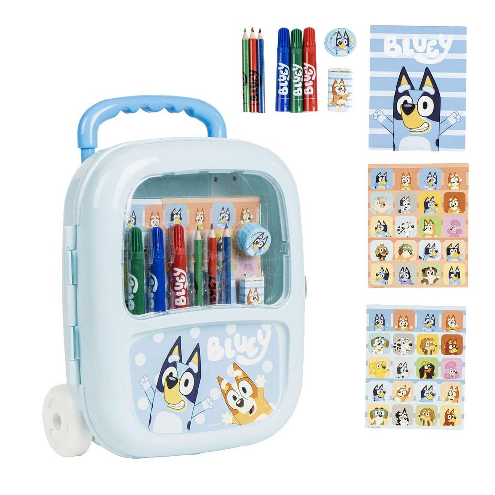 Set de Papelaria Colorir Bluey