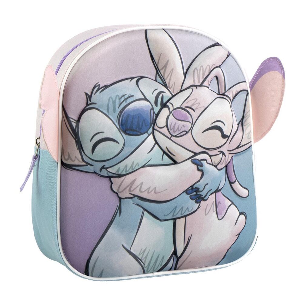 Mochila Pré-Escolar 3D Stitch Disney 28cm