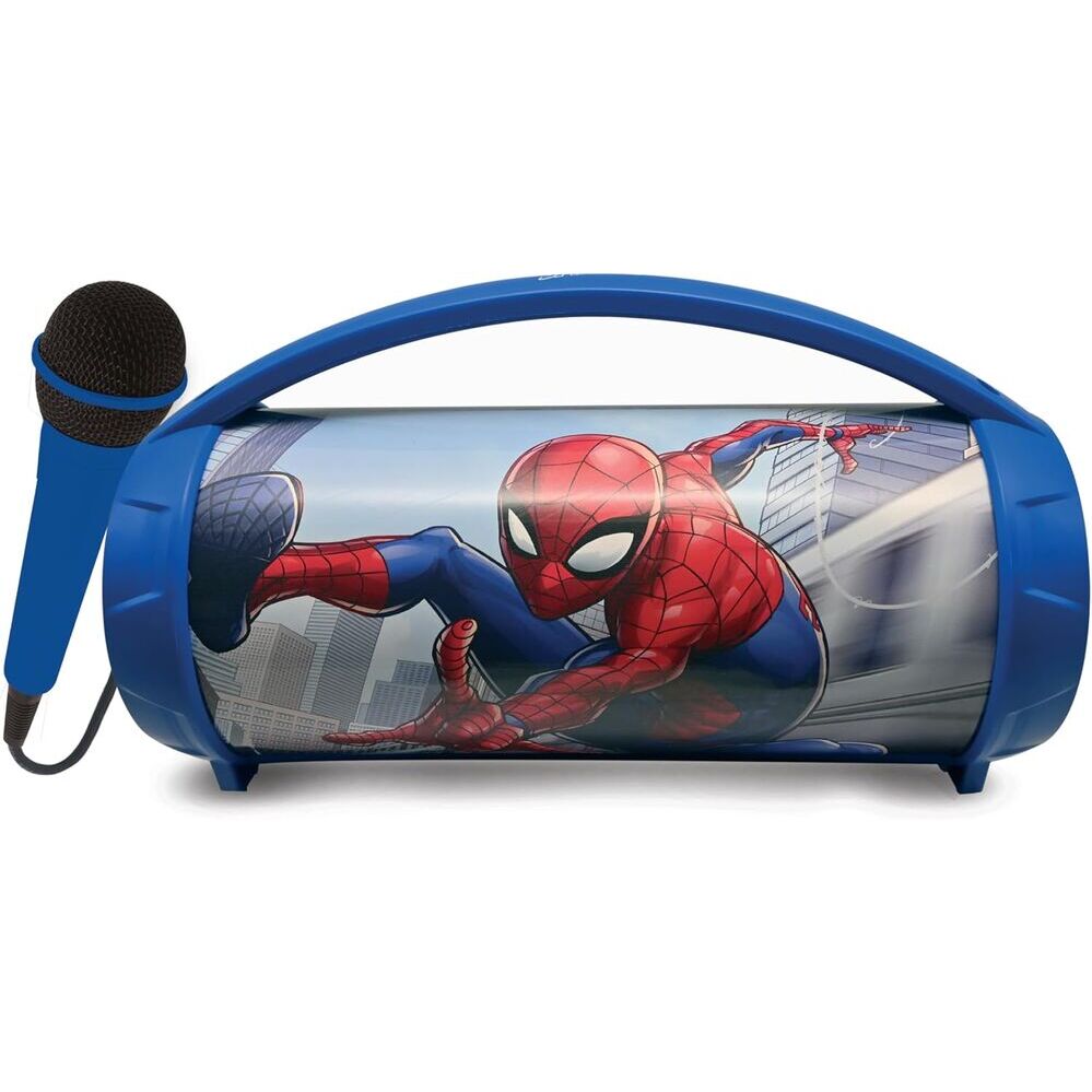 Coluna com Microfone Bluetooth Spiderman Marvel