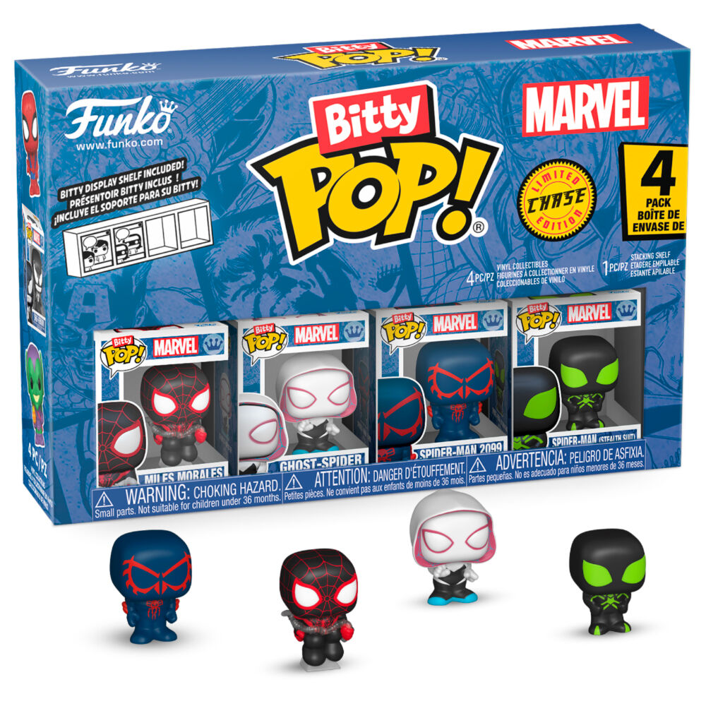 Pack 4 figuras Bitty POP Marvel Spider-Man