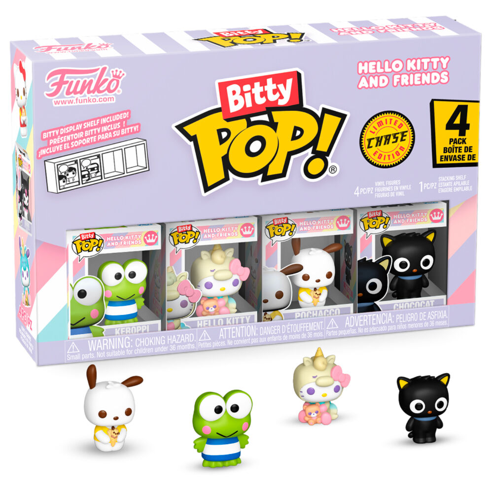Pack 4 figuras Bitty POP Hello Kitty and Friends Keroppi