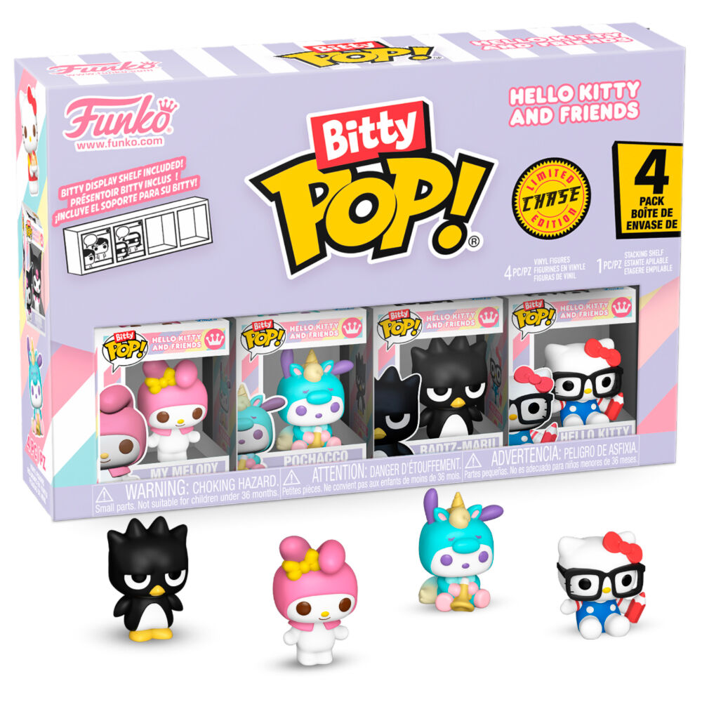 Pack 4 figuras Bitty POP Hello Kitty and Friends My Melody