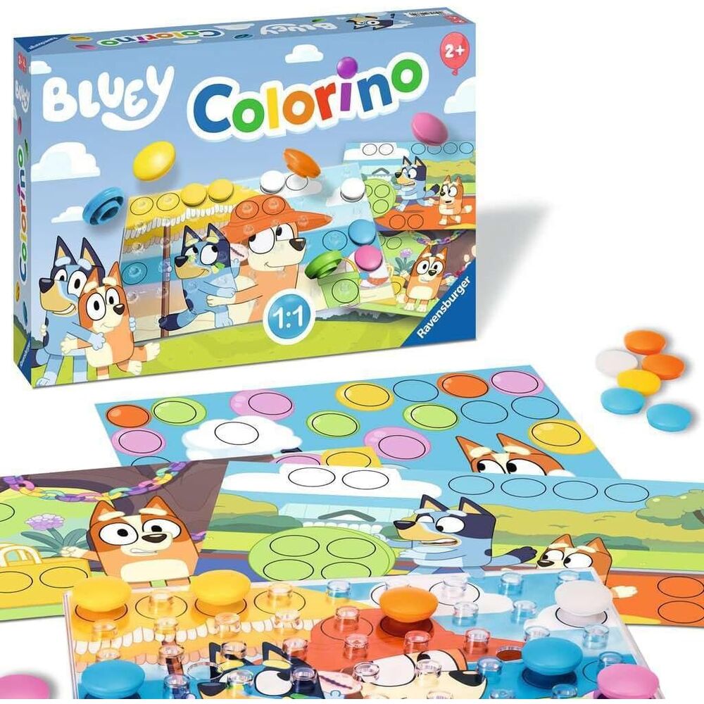 Jogo com peças Colorido Bluey