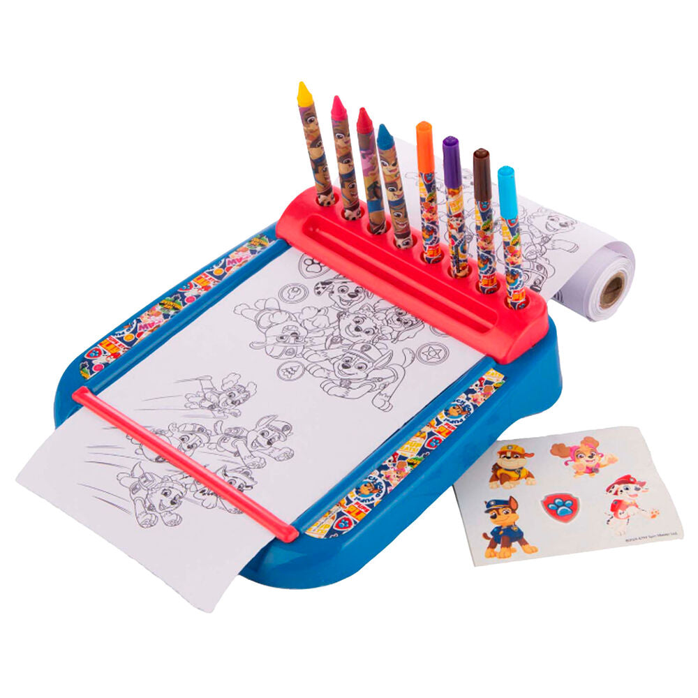 Set de Papelaria Colorir Roll &amp; Go Patrulha Pata