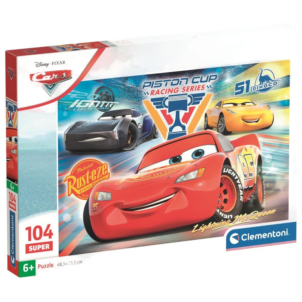 Puzzle Super Cars Disney Pixar 104pcs