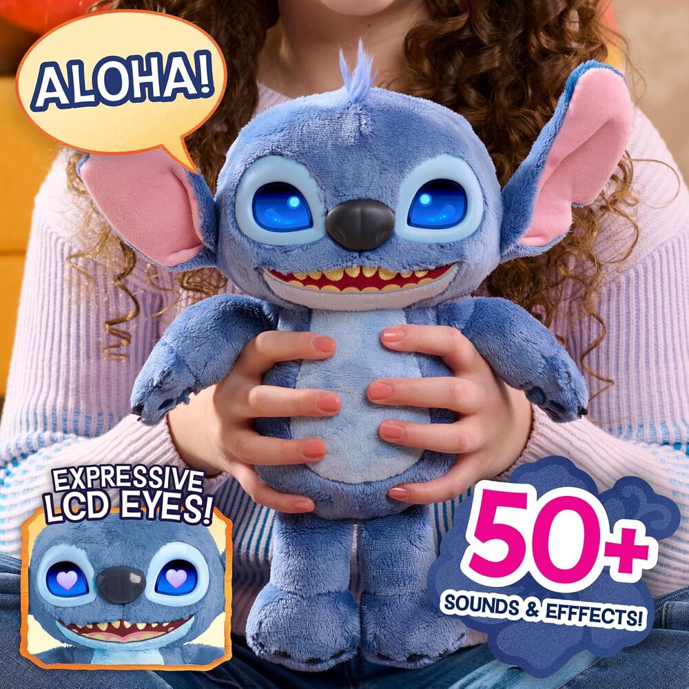 Peluche Interativo Stitch Disney 30cm