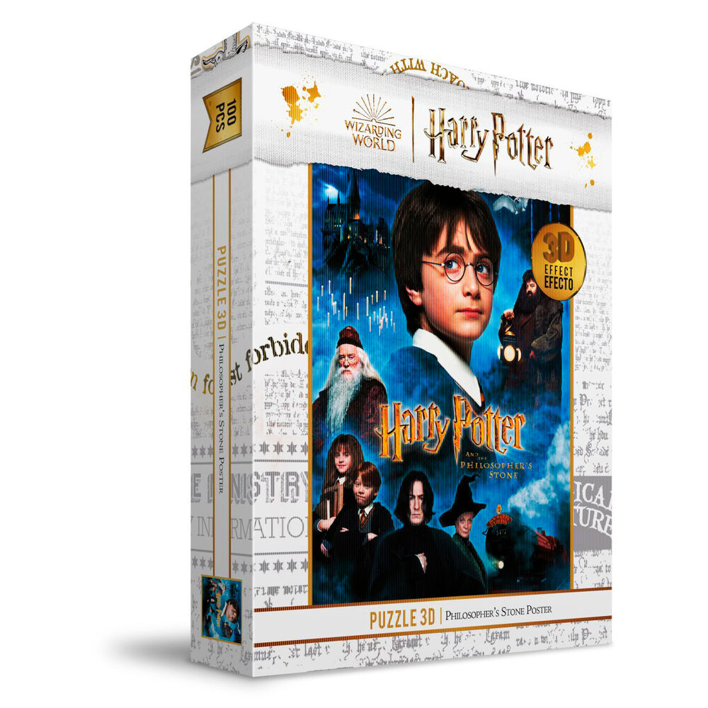 Puzzle Efeito 3D Pedra Filosofal Harry Potter 100pcs