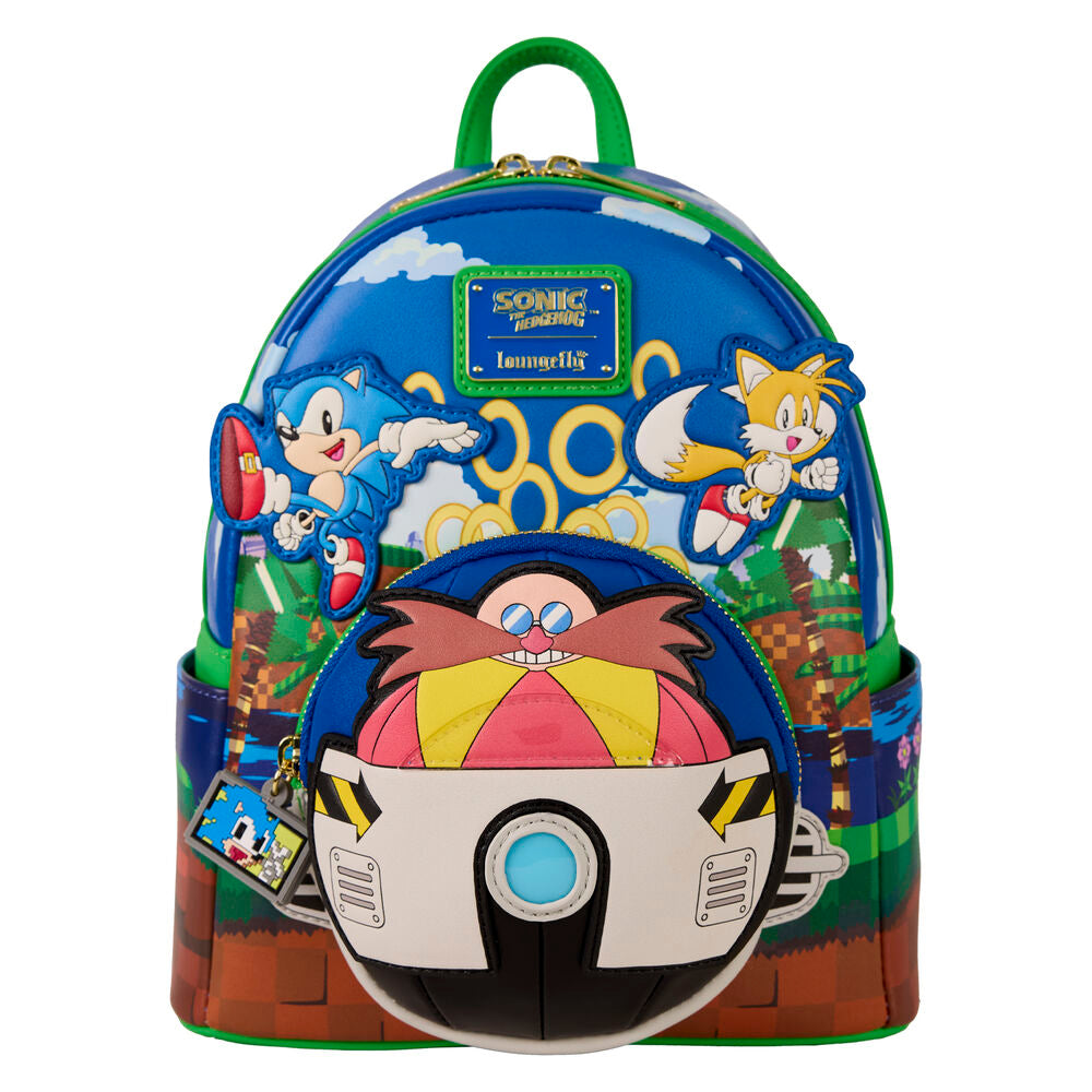 Mochila Pré-Escolar Sonic the Hedgehog Loungefly 26cm