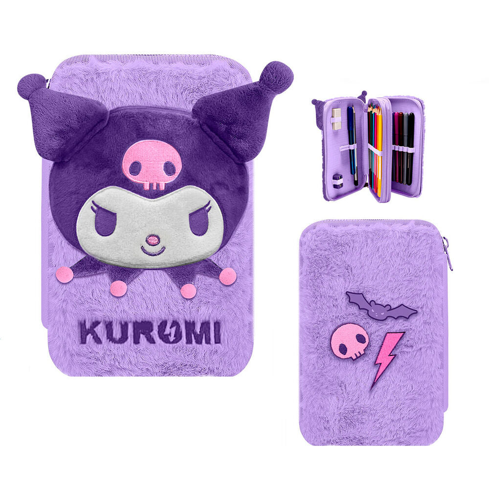 Estojo Duplo Kuromi Hello Kitty