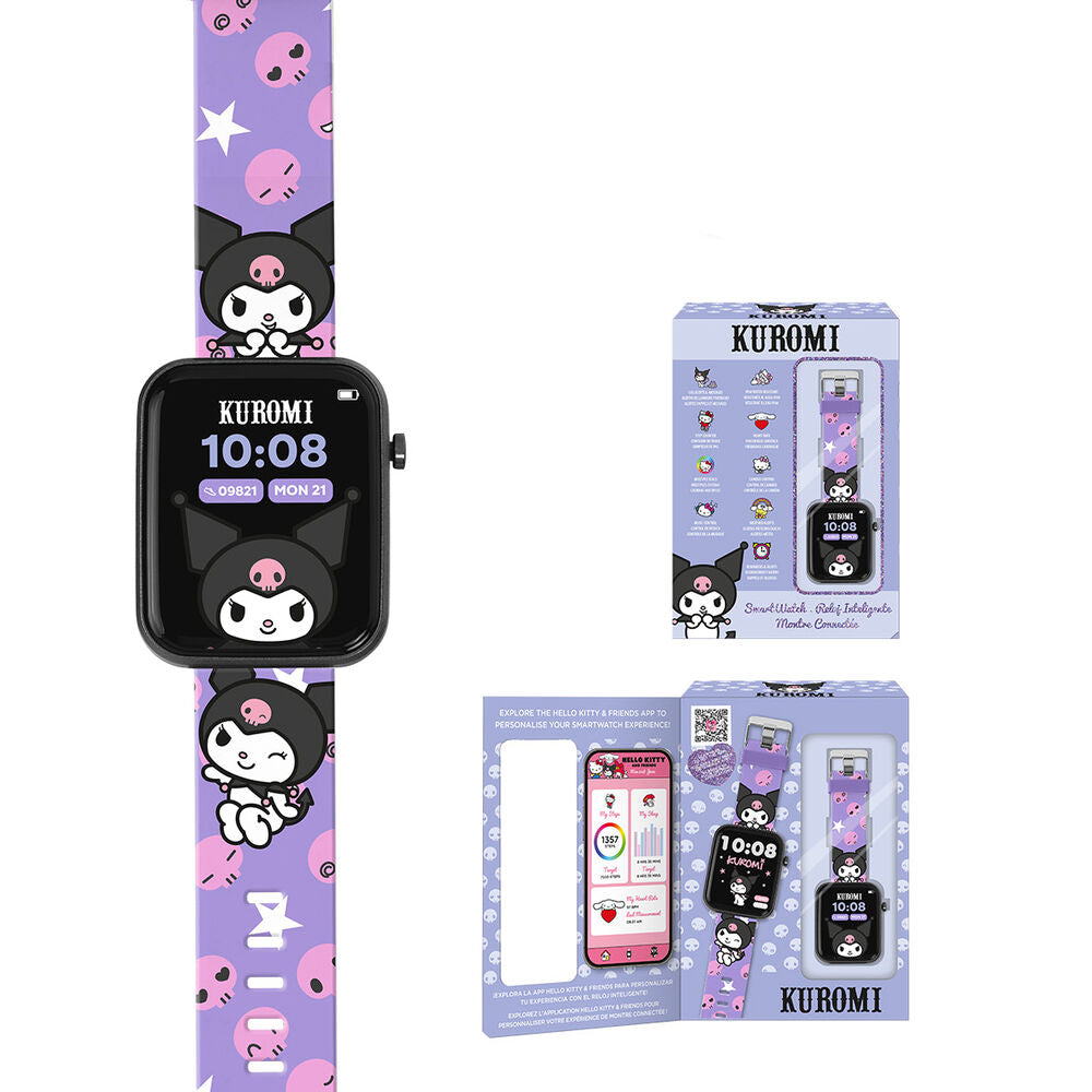 Relógio Interactivo Kuromi Hello Kitty