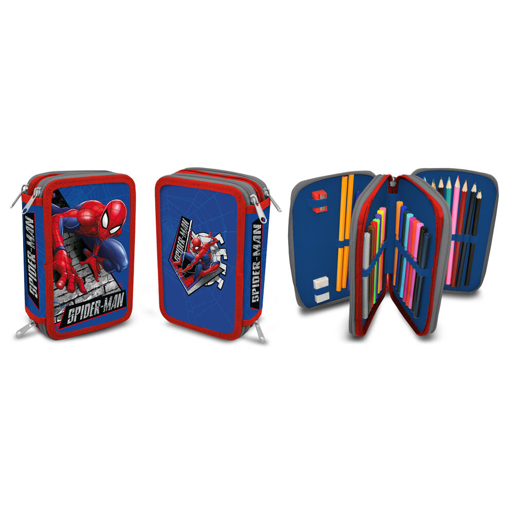Estojo Duplo Spiderman Marvel