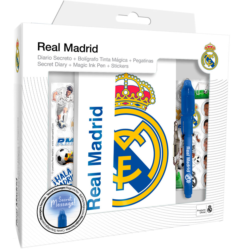 Diário + Caneta Mágica Real Madrid