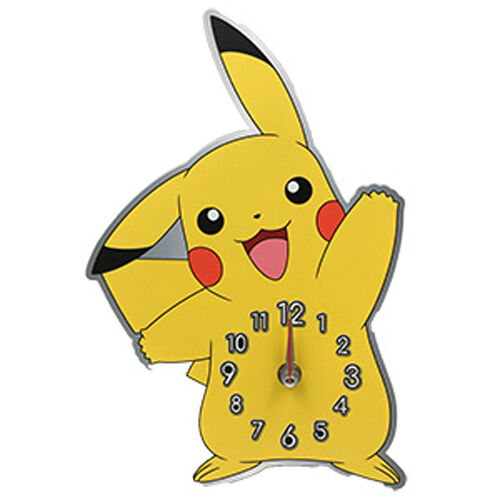 Relógio de Parede Metal Pikachu Pokemon