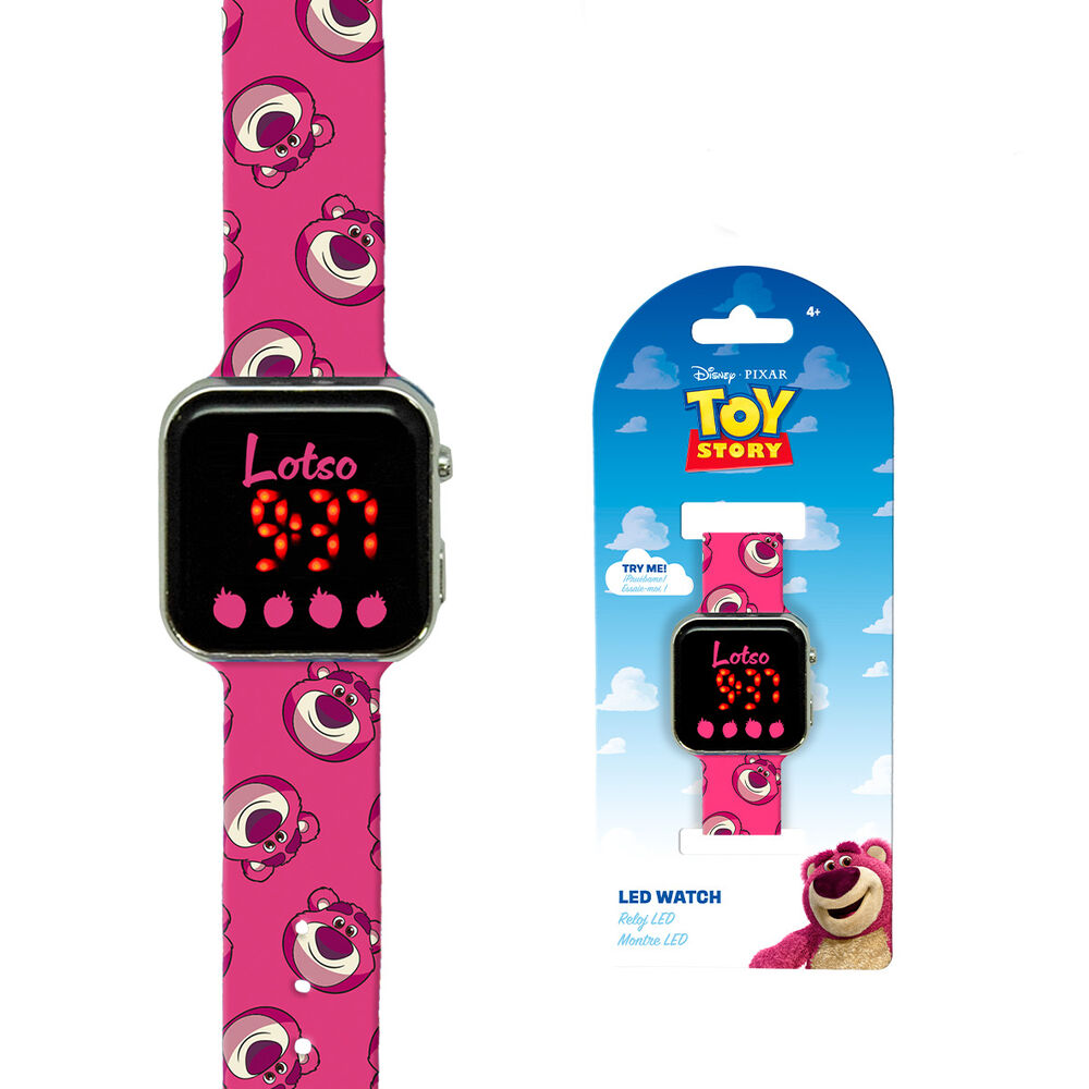 Relógio LED Lotso Toy Story Disney Pixar