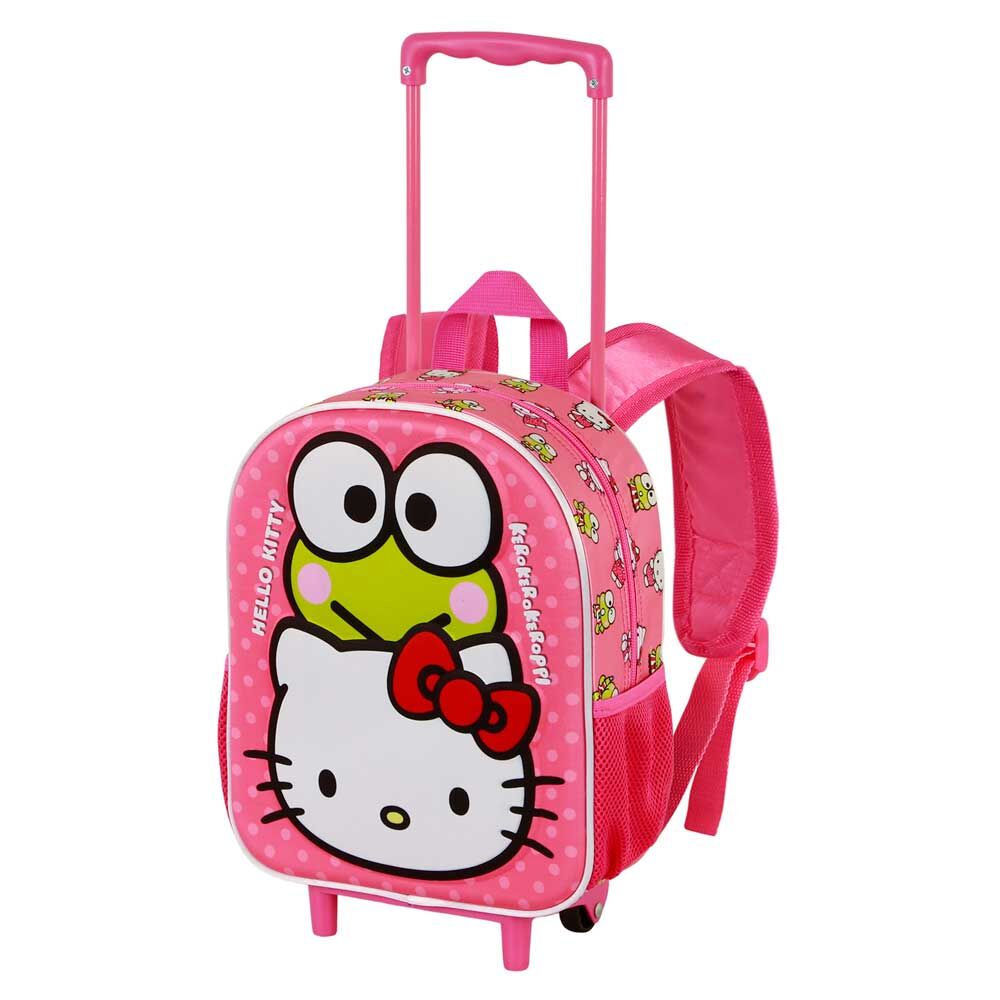 Mochila Pré-Escolar Trolley 3D Funny Hello Kitty 34cm