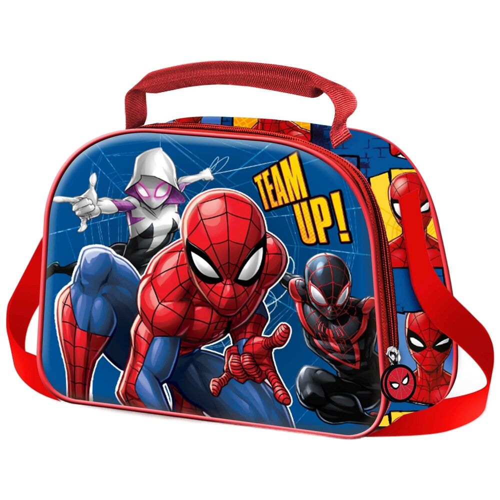 Lancheira Térmica 3D Best Team Spiderman Marvel
