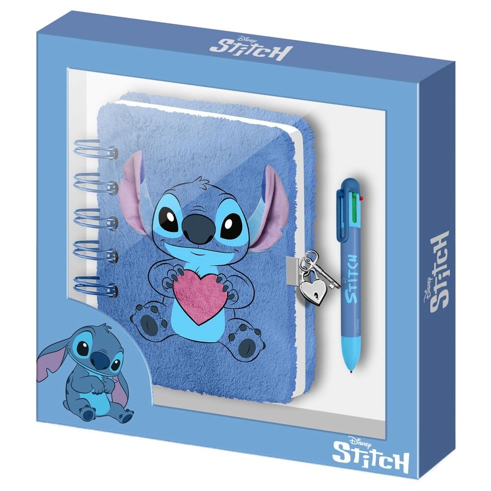 Diario + Caneta Stitch Disney