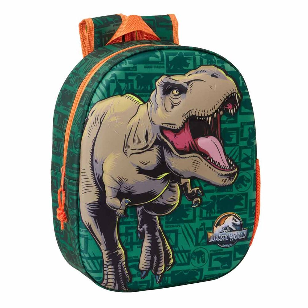 Mochila Pré-Escolar 3D Jurassic World 33cm