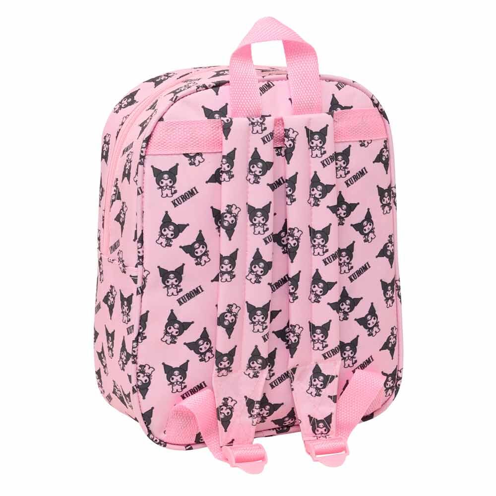 Mochila Pré-Escolar 3D Kuromi Hello Kitty 27cm