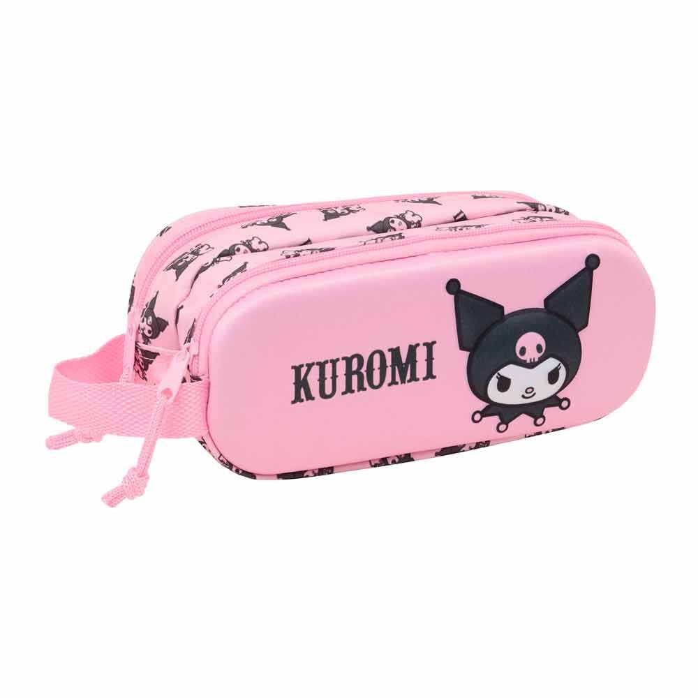 Estojo Duplo 3D Kuromi Hello Kitty Safta