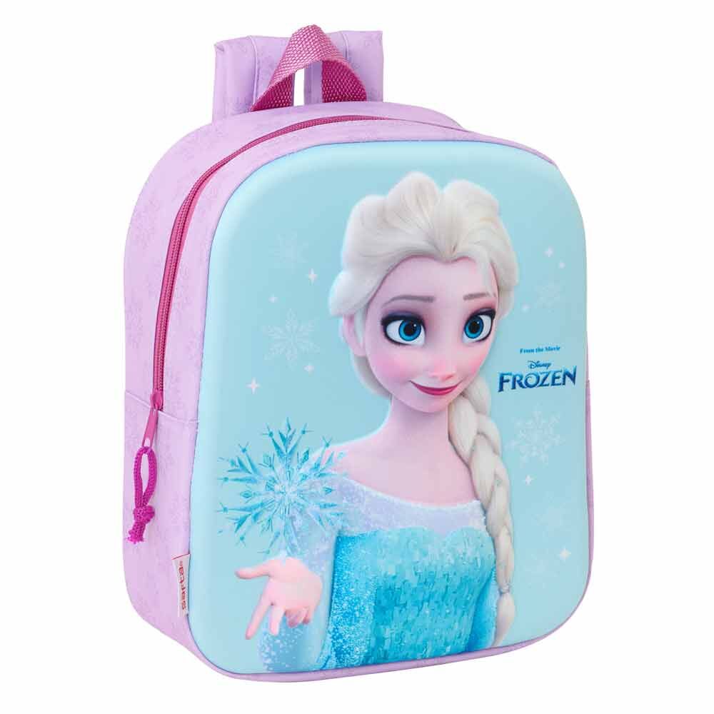 Mochila Creche 3D Frozen Disney 27cm