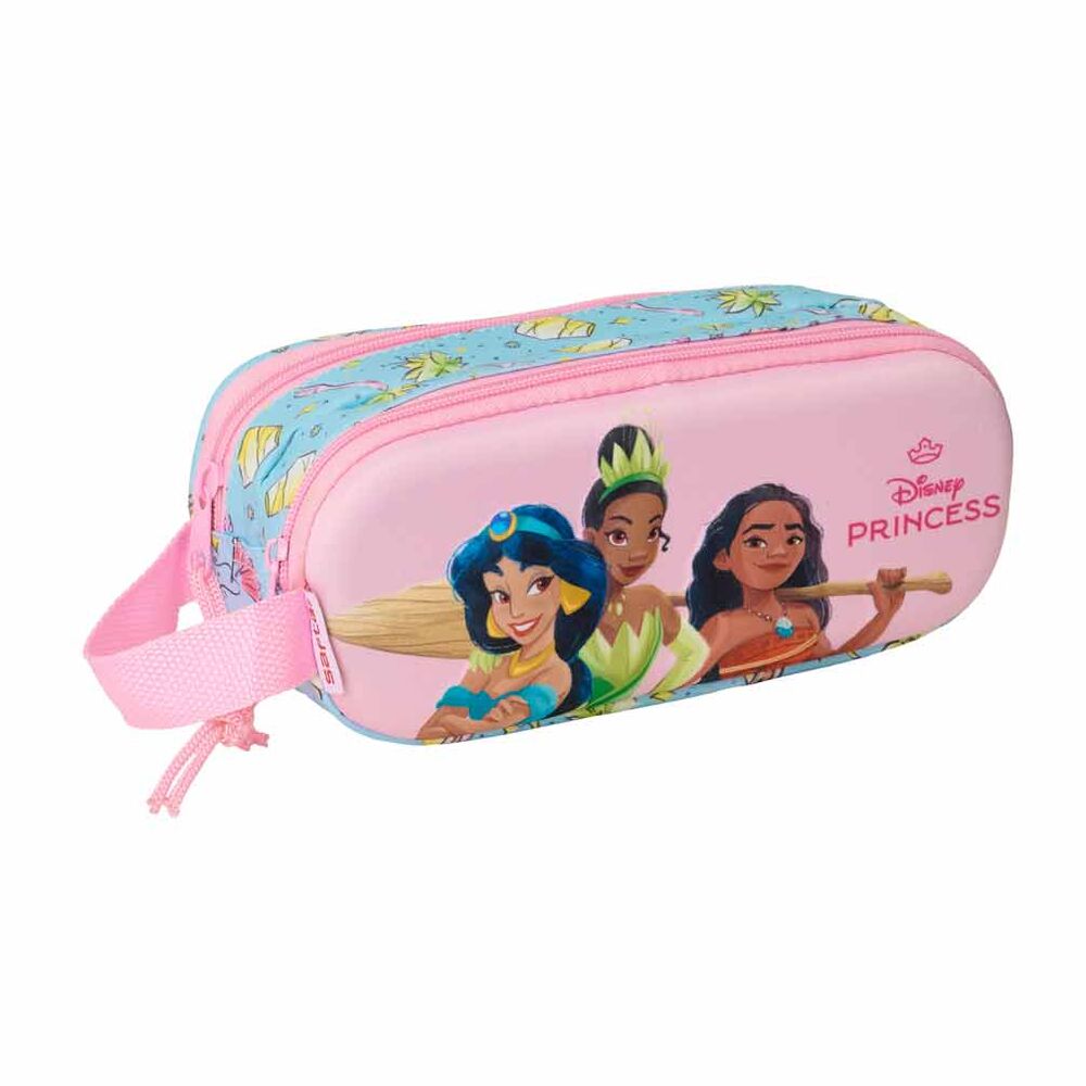 Estojo Duplo 3D Princesas Disney