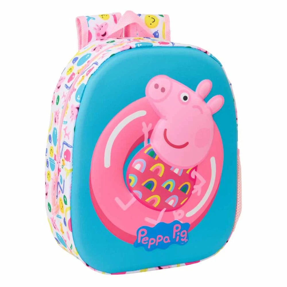 Mochila Pré-Escolar 3D Peppa Pig 33cm
