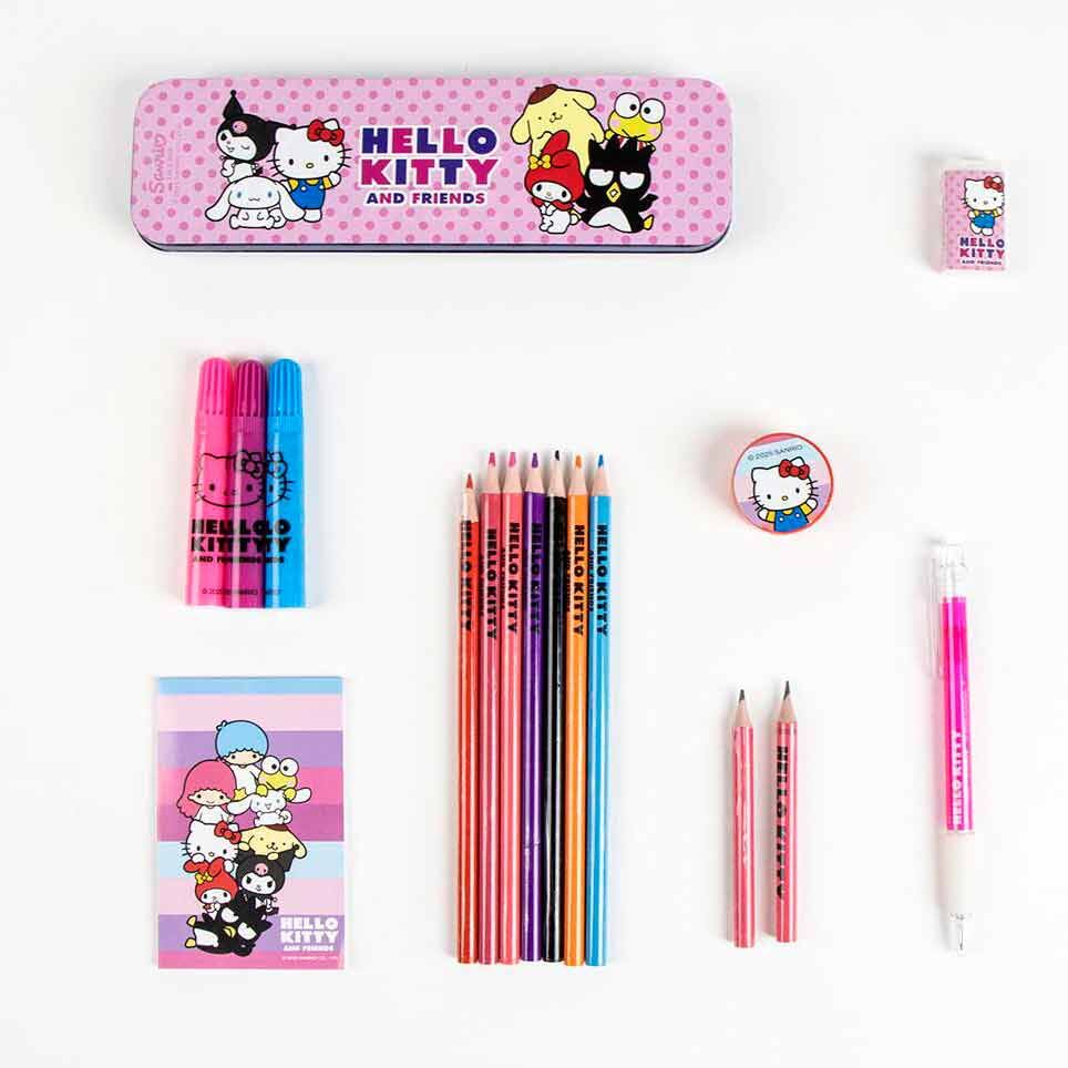 Conjunto de Papelaria Hello Kitty