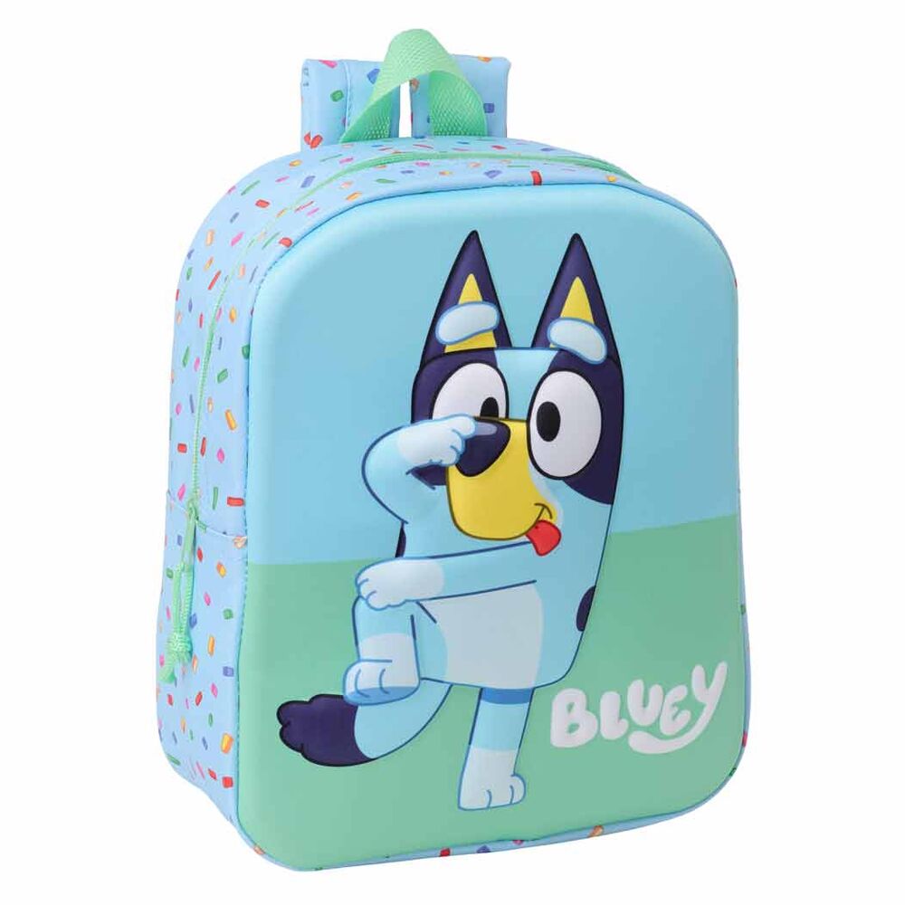 Mochila Creche 3D Bluey 27cm