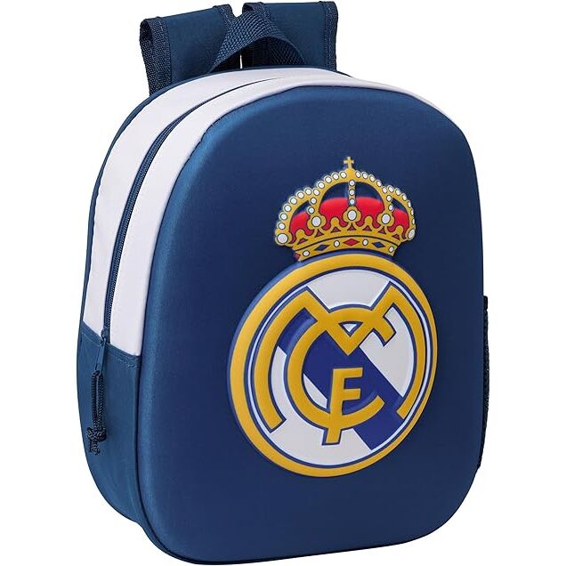 Mochila Pré-Escolar 3D Real Madrid 33cm
