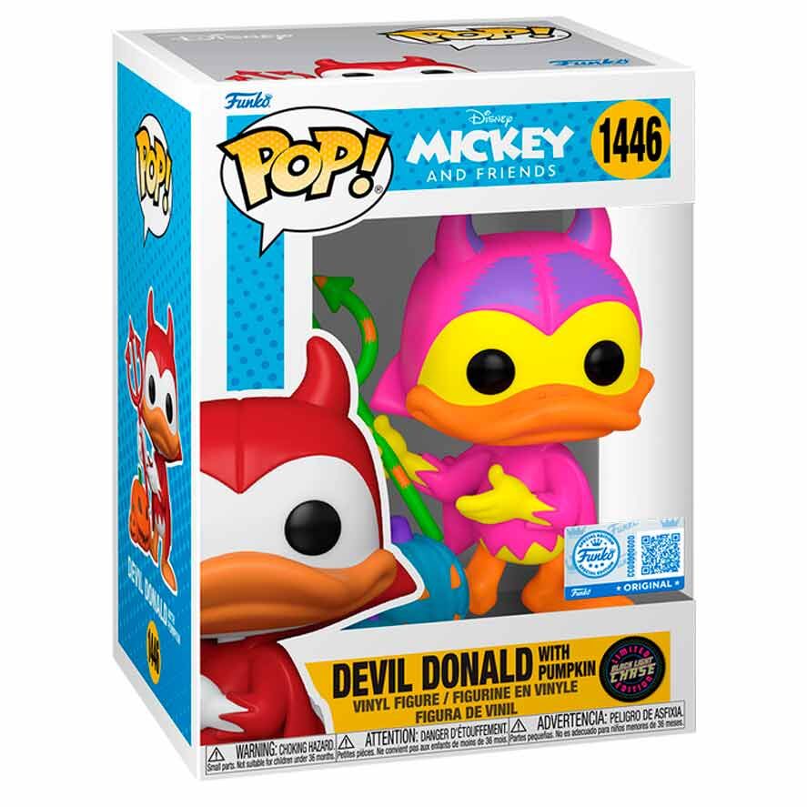 Funko POP Disney Mickey and Friends Devil Donald with Pumpkin Chase Exclusive