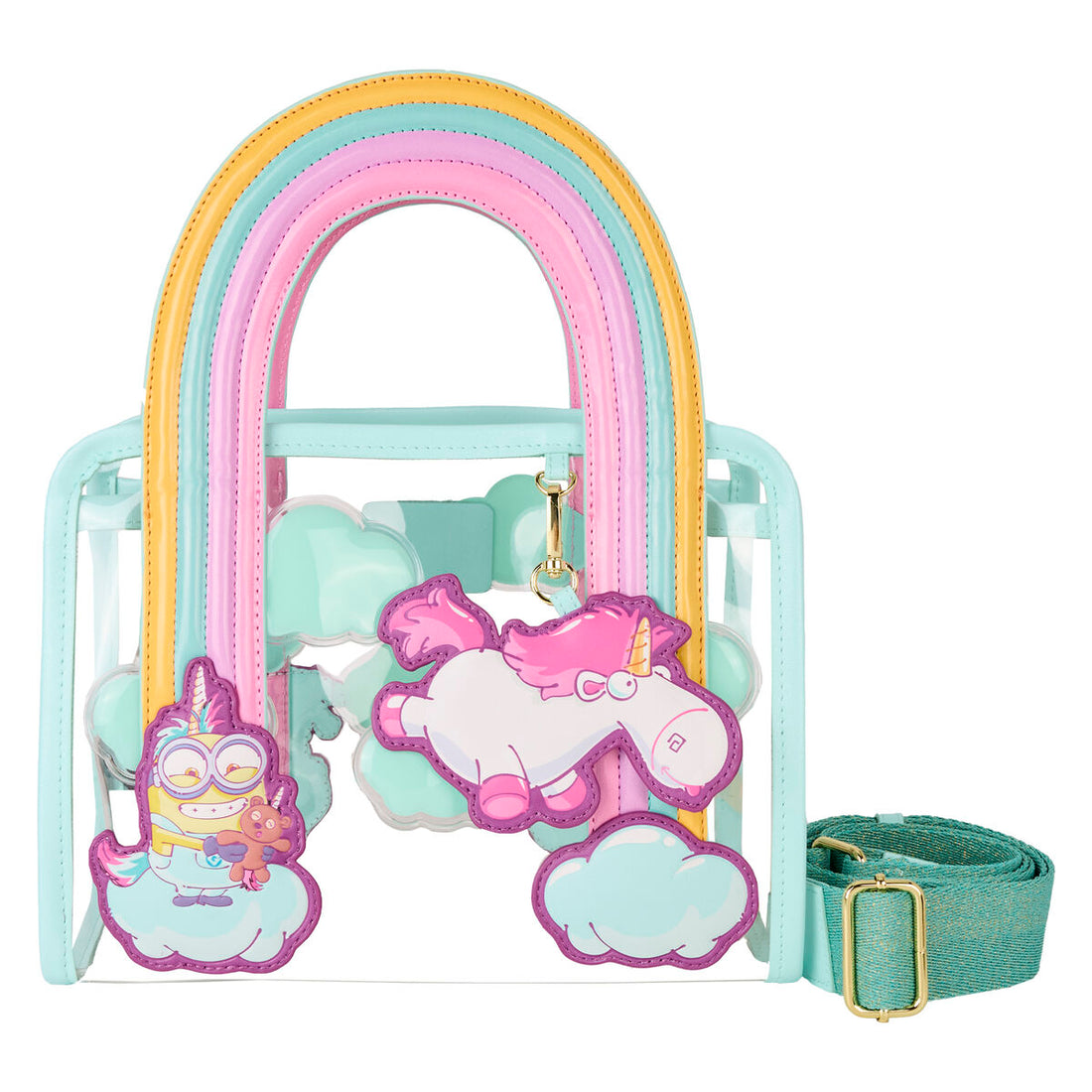 Bolsa Bandolera Fluffy Unicorn Minions Loungefly