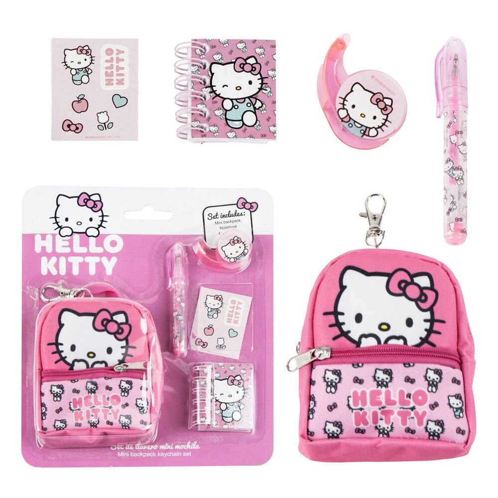 Set de Papeleria Mini Mochila Hello Kitty