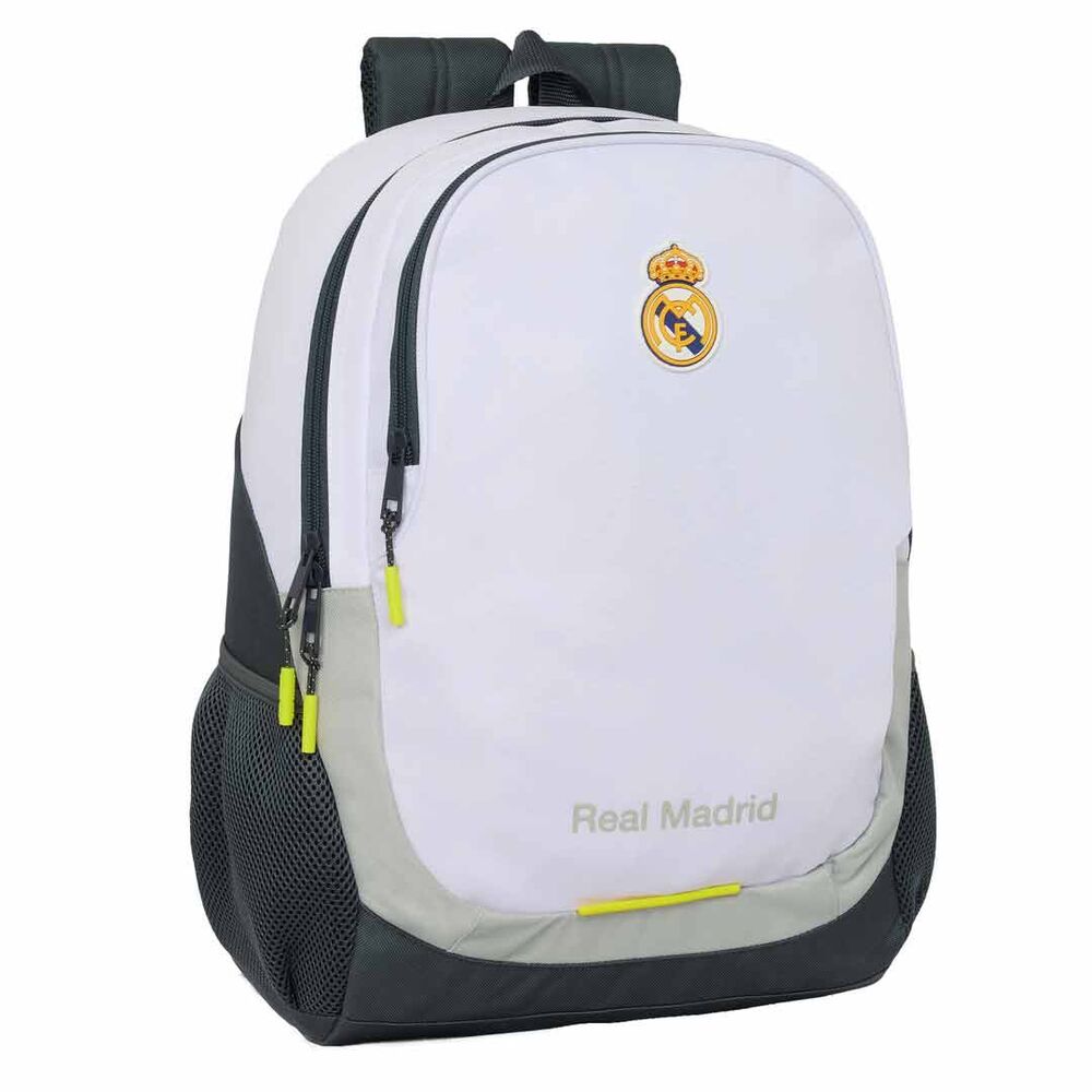 Mochila Escolar Adaptável Real Madrid 25/26 44cm